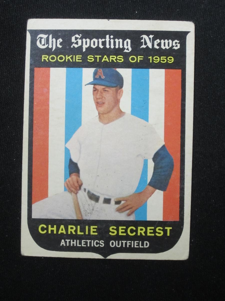 1959 TOPPS #140 CHARLIE SECREST STAR ROOKIE