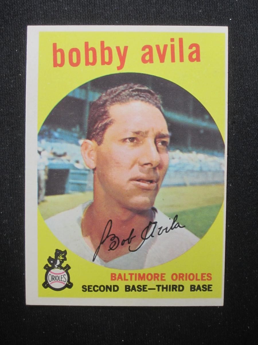 1959 TOPPS #363 BOBBY AVILA ORIOLES VINTAGE