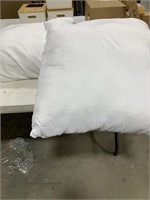 three pillows 22 x 22