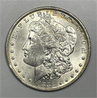 1883-O Morgan Silver $1 Rainbow Color Uncirculated