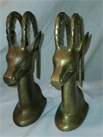 Pair of Decorative Brass Antelope