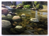 Tom Haas (b.1952) Oil On Canvas ' Sabino Creek'