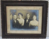 Antique Mezzotint Photograph in Frame