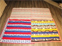 (4) Baby Quilts - Hand Made Machine Stitched on