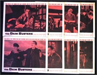 Set 8 original USA  "The Dam Busters" lobby cards