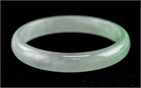 Burma Green Jadeite Carved Bangle