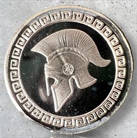 1 Gram Silver Round Bullion .999 -Trojan Head Coin