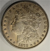 1878 REV OF 79 MORGAN DOLLAR, ORIGINAL AU+
