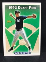1992-93 Topps Draft Pick Derek Jeter card rookie
