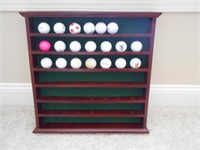 Golf Ball Shelf and Balls 19"by19"