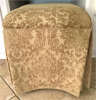 Skirted Upholstered Vanity Stool