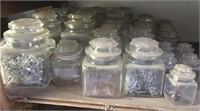 Glass Canister Lot w/ Contents