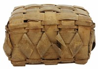 PENOBSCOT OR MICMAC BASKETRY RATTLE
