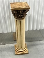 Roman Plaster Column stand - 3 Foot Tall