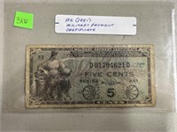 1951 MILITARY PAYMENT CERTIFICATE