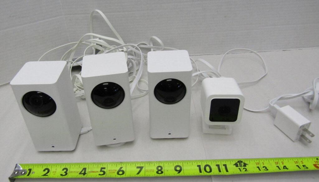 4 Wyze Campan Security Cameras