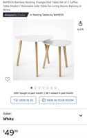 Nesting Triangle End Table Set (Open Box)