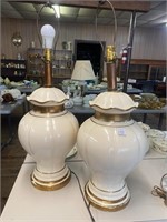 2-34" ceramic lamps