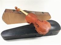 2 VTG Wood Violin Cases