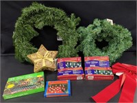 Christmas wreaths, decorative pieces
