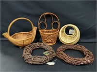 Wicker baskets for crafts