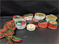 Assorted Christmas ribbons