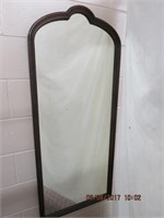 Walnut framed mirror sm imperfections on frame