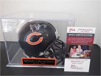 BRIAN URLACHER SIGNED AUTO BEARS MINI HELMET JSA