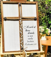 Three Strands Cord Wedding Unity Sign