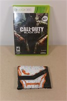 CALL OF DUTY BLACK OPS WALLET AND XBOX 360 GAME