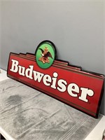 1994 Metal Budweiser Sign   NOT SHIPPABLE