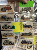 LOT OF VTG ENGLISH TOBACCO CARDS AUTOMOBILES