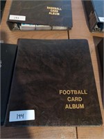 Football card album with cards