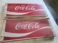 2-Coca Cola Signs--23.5"