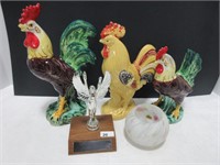 BOX: JAPAN ROOSTERS, TEALIGHT HOLDER, ETC