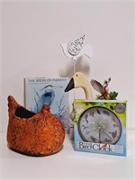 Bird Clock, Book, Figures, Lennox Bird