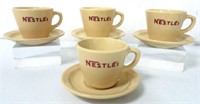 Lot of 8,4 Nestles Cups/4,Saucers/4