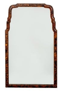 Chinoiserie Lacquered Wood Mirror