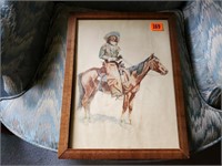 1901 Arizona Cowboy artwork
framed print