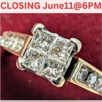$3280 14K  3.61G Natural Diamond 0.7Ct Ring