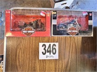 2 Harley Davidson Motorcycles In Boxes