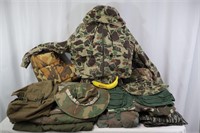 26 Pcs. Vintage Camo, Military & Hunting Gear
