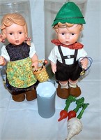 12" Vinyl Hummel Goebel W Germany Boy & Girl Dolls