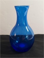 Cobalt Blue Bud Vase Thick Walled China