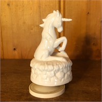 Ceramic Unicorn Music Box - Works