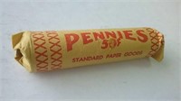 US Full Roll Of 1 Cent Coins 1940s-50s