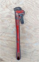 PITTSBURGH 24 INCH PIPE WRENCH - SLIGHT BEND IN