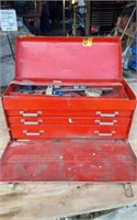 METAL TOOL BOX AND ALL CONTENTS