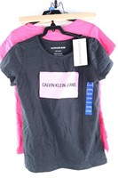 2PACK CALVIN KLEIN GIRL'S SHIRTS SIZE LARGE