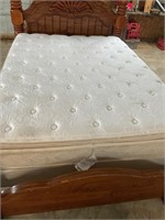 Queen box spring and mattress